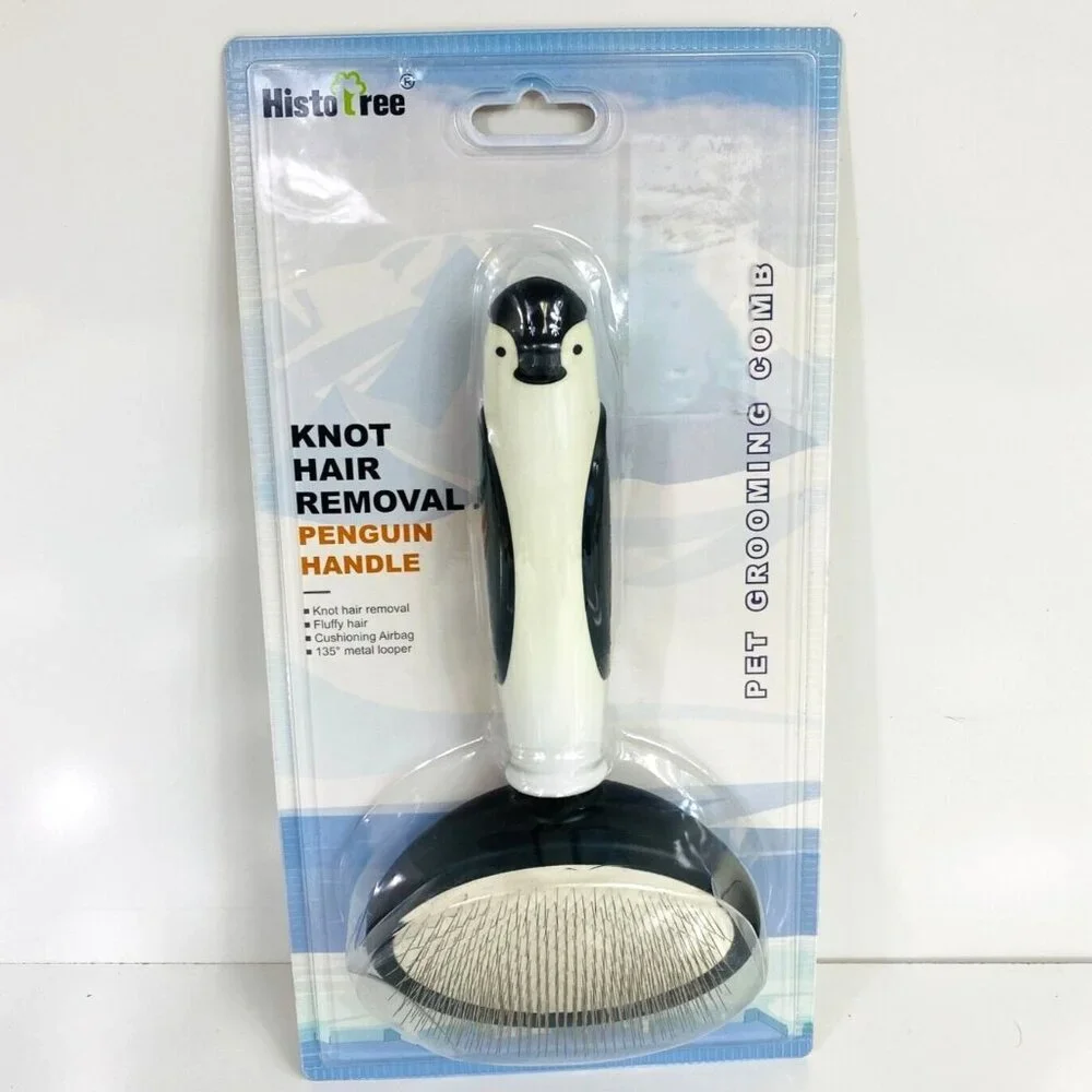 HistoTree Pet Grooming Comb Knot Hair Removal Penguin Handle White New